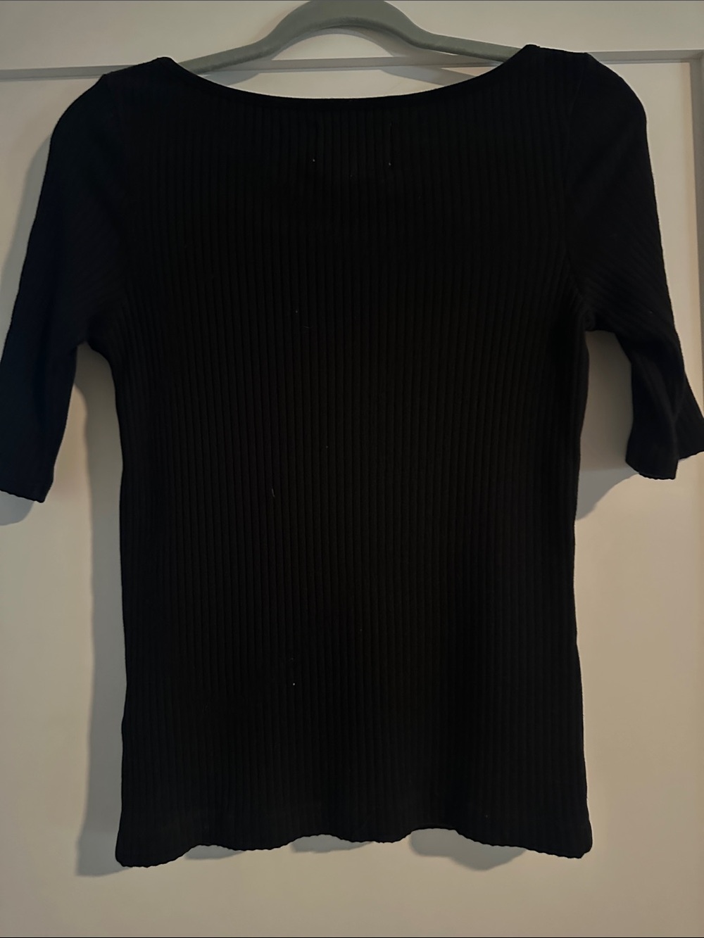 Citizens Of Humanity Black Ribbed Short Sleeve Tee - Picture 7 of 7